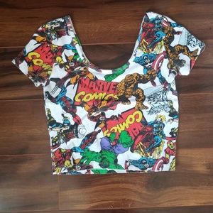 Marvel Comics Crop Top